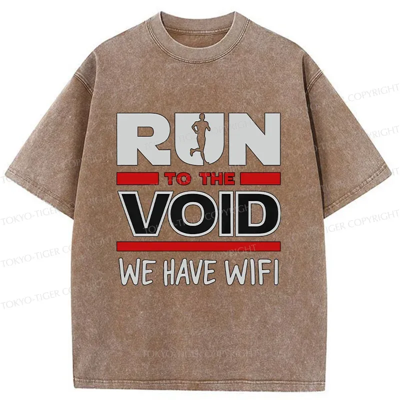 Tokyo-Tiger Funny Run Washed T-Shirt