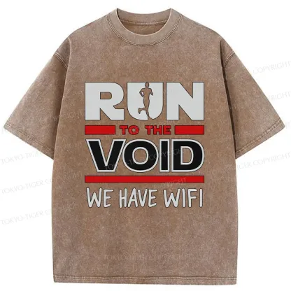 Tokyo-Tiger Funny Run Washed T-Shirt