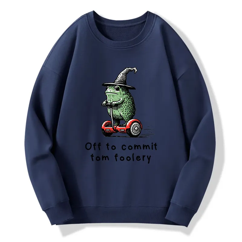 Tokyo-Tiger Frog Riding A Balance Scooter Classic Sweatshirt