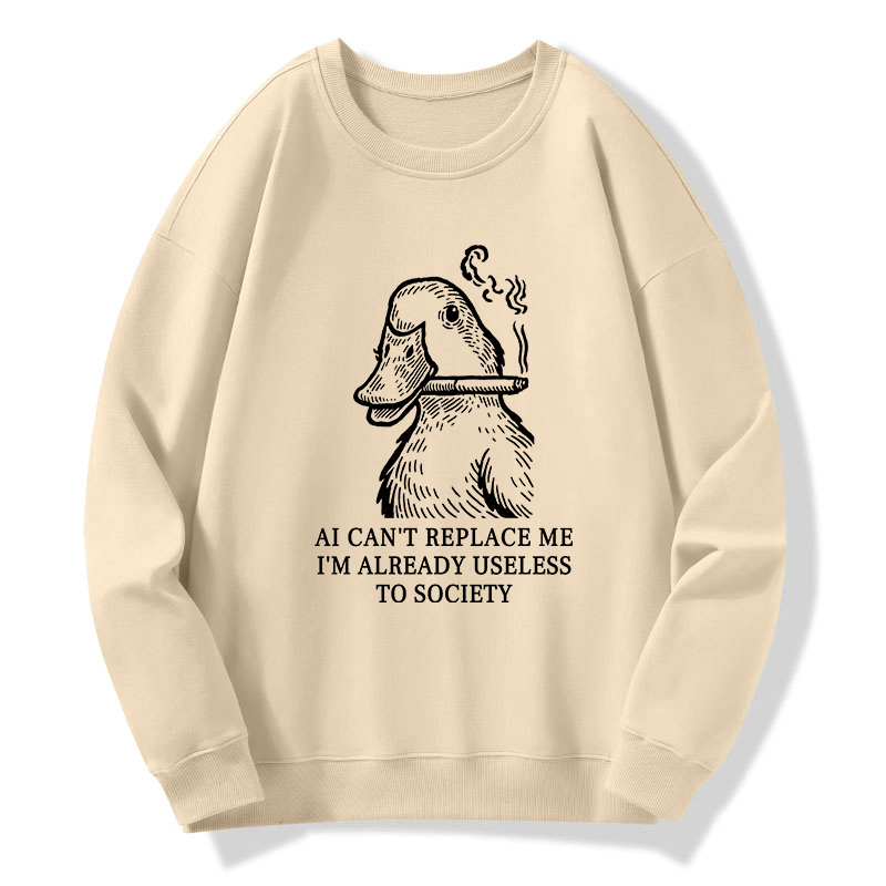 Tokyo-Tiger Smoking Duck Funny Classic Sweatshirt