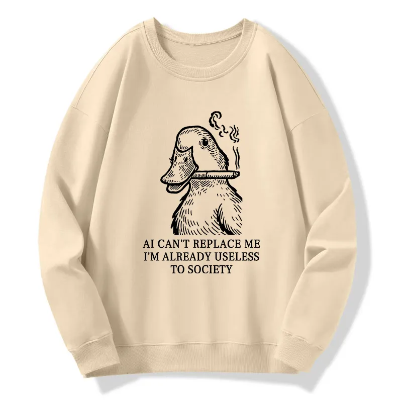 Tokyo-Tiger Smoking Duck Funny Classic Sweatshirt