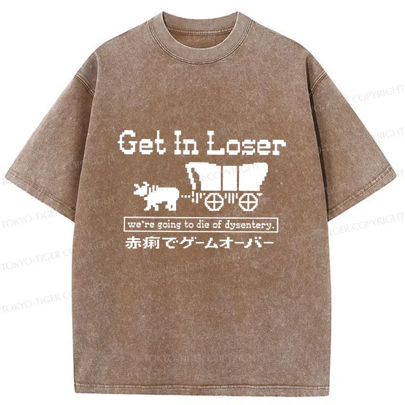 Tokyo-Tiger Died Of Dysentery Washed T-Shirt Sale
