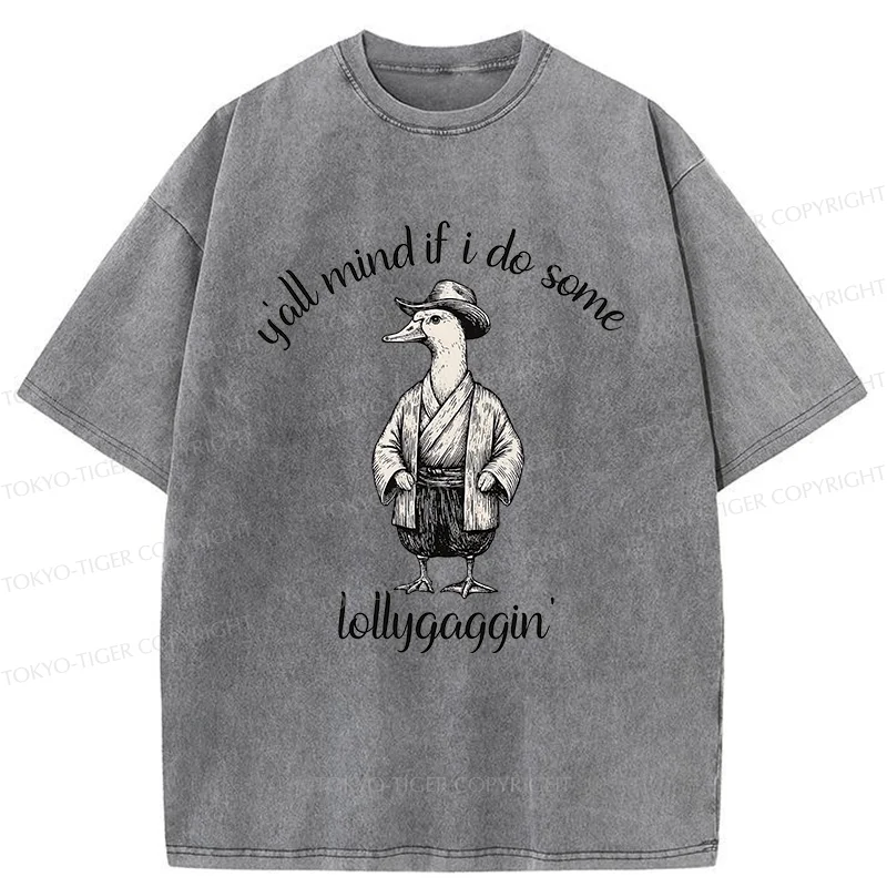 Tokyo-Tiger Stupid Samurai Goose Washed T-Shirt