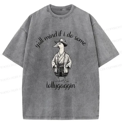 Tokyo-Tiger Stupid Samurai Goose Washed T-Shirt
