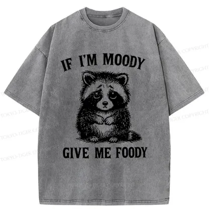 Tokyo-Tiger Raccoons Waiting To Be Fed Washed T-Shirt
