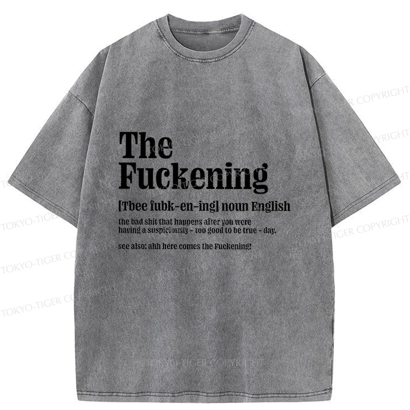 Tokyo-Tiger Funny And Ironic Washed T-Shirt