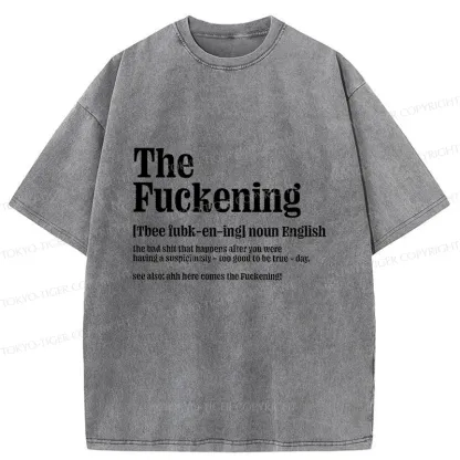 Tokyo-Tiger Funny And Ironic Washed T-Shirt