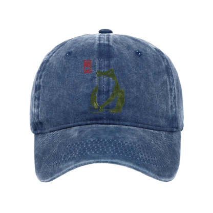 Tokyo-Tiger Woodblock Print Frog Washed Cap