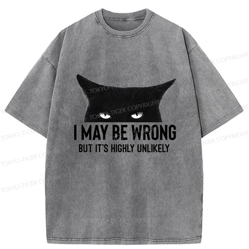 Tokyo-Tiger Cat Can Do No Wrong Washed T-Shirt