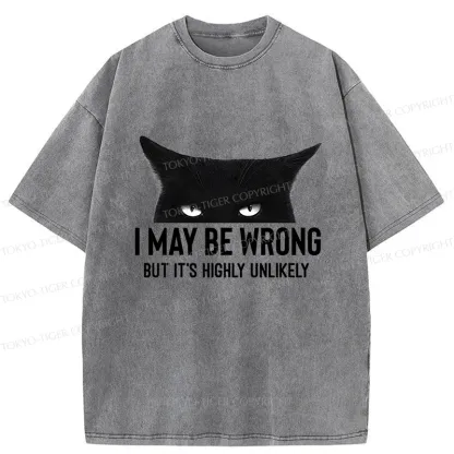 Tokyo-Tiger Cat Can Do No Wrong Washed T-Shirt