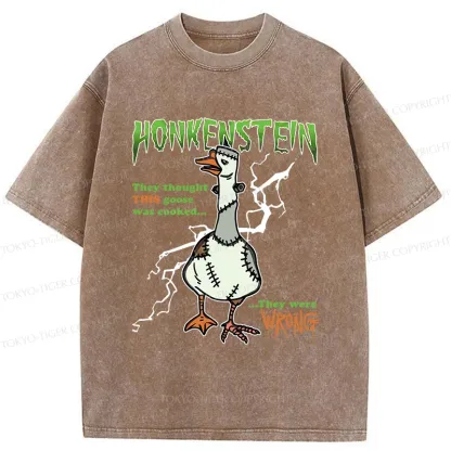 Tokyo-Tiger Halloween Goose Washed T-Shirt
