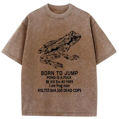 Tokyo-Tiger Born To Jump Washed T-Shirt