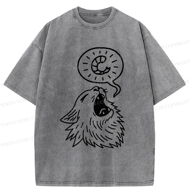 Tokyo-Tiger Cat Wants To Eat Shrimp Washed T-Shirt