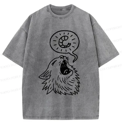 Tokyo-Tiger Cat Wants To Eat Shrimp Washed T-Shirt