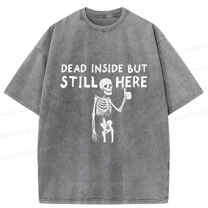Tokyo-Tiger Dead Inside Washed T-Shirt