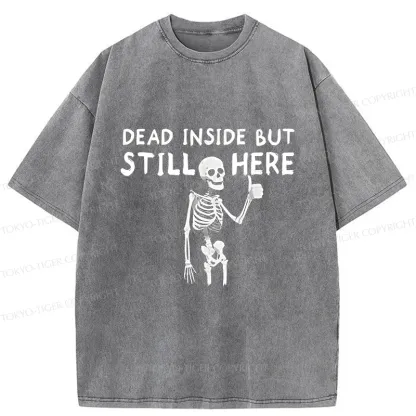 Tokyo-Tiger Dead Inside Washed T-Shirt