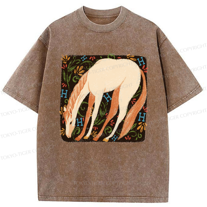 Tokyo-Tiger The Magical Horse Washed T-Shirt