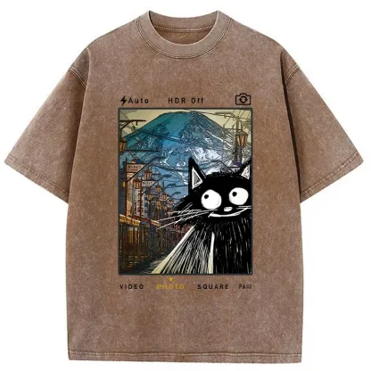 Tokyo-Tiger My Travel Diary-Tokyo Streets Washed T-Shirt