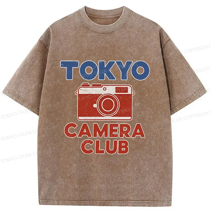 Tokyo-Tiger Tokyo Camera Washed T-Shirt Sale