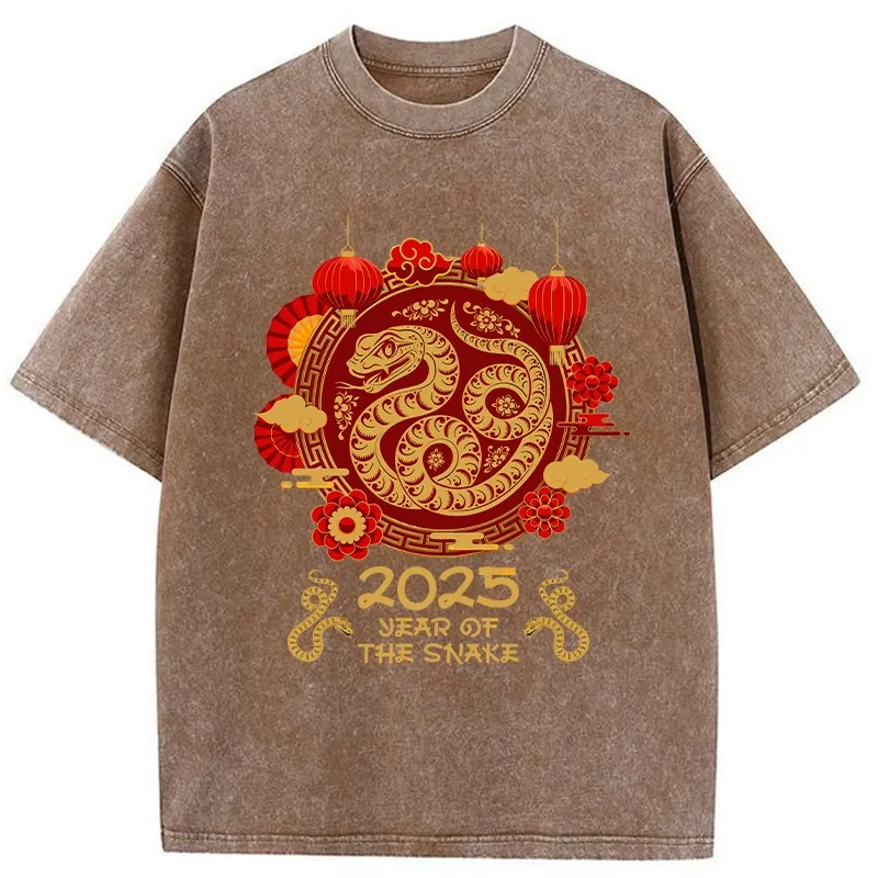 Tokyo-Tiger Year Of The Snake Washed T-Shirt