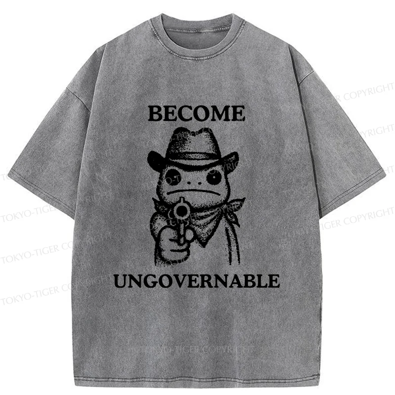 Tokyo-Tiger Frog Is Targeting You Washed T-Shirt