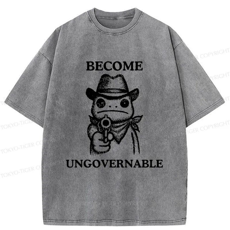 Tokyo-Tiger Frog Is Targeting You Washed T-Shirt