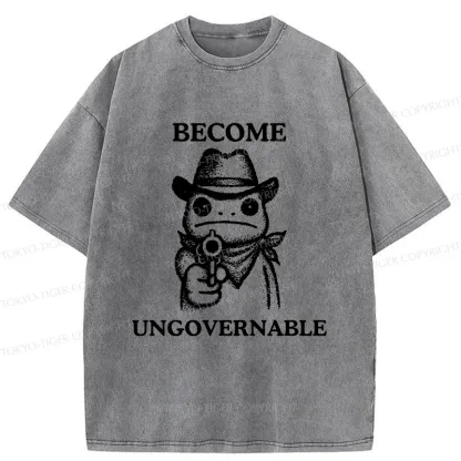 Tokyo-Tiger Frog Is Targeting You Washed T-Shirt