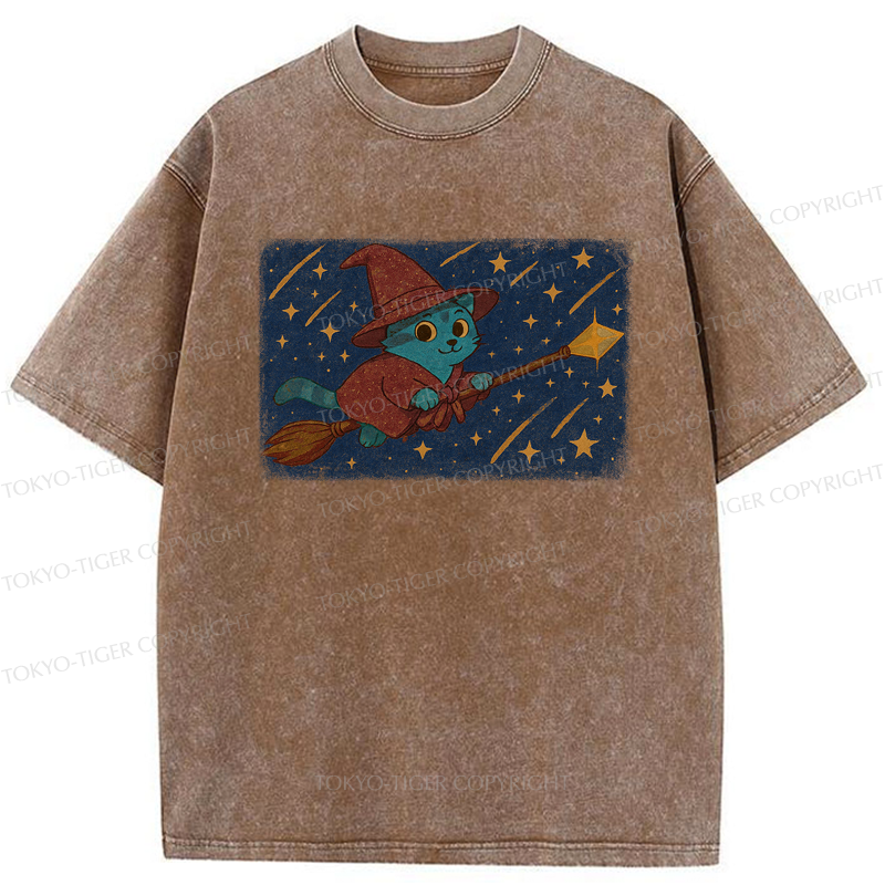 Tokyo-Tiger The Magical Cat Washed T-Shirt