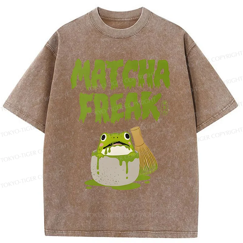 Tokyo-Tiger Matcha Frog Washed T-Shirt