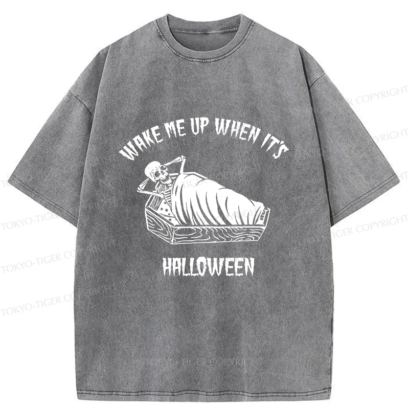 Tokyo-Tiger Wake Me Up Washed T-Shirt