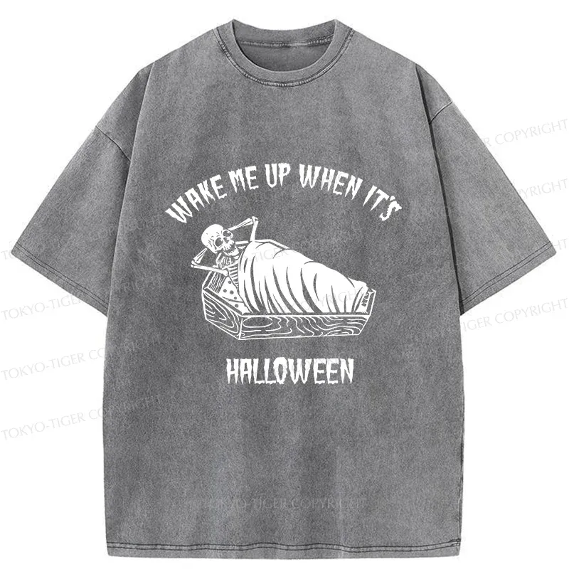 Tokyo-Tiger Wake Me Up Washed T-Shirt