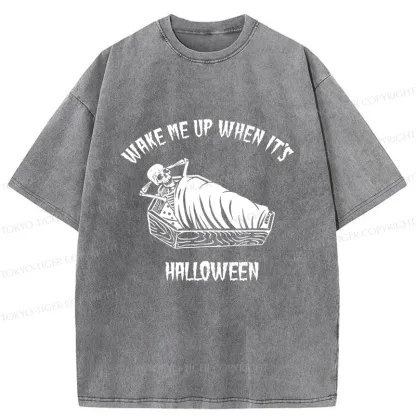 Tokyo-Tiger Wake Me Up Washed T-Shirt