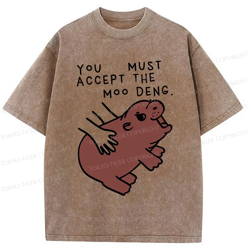 Tokyo-Tiger Give You Moo Deng Washed T-Shirt