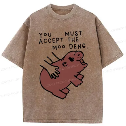 Tokyo-Tiger Give You Moo Deng Washed T-Shirt