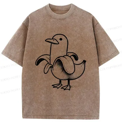 Tokyo-Tiger Banana Duck Washed T-Shirt
