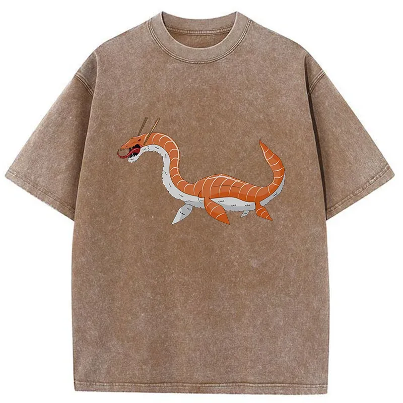 Tokyo-Tiger Sushi Monster Washed T-Shirt
