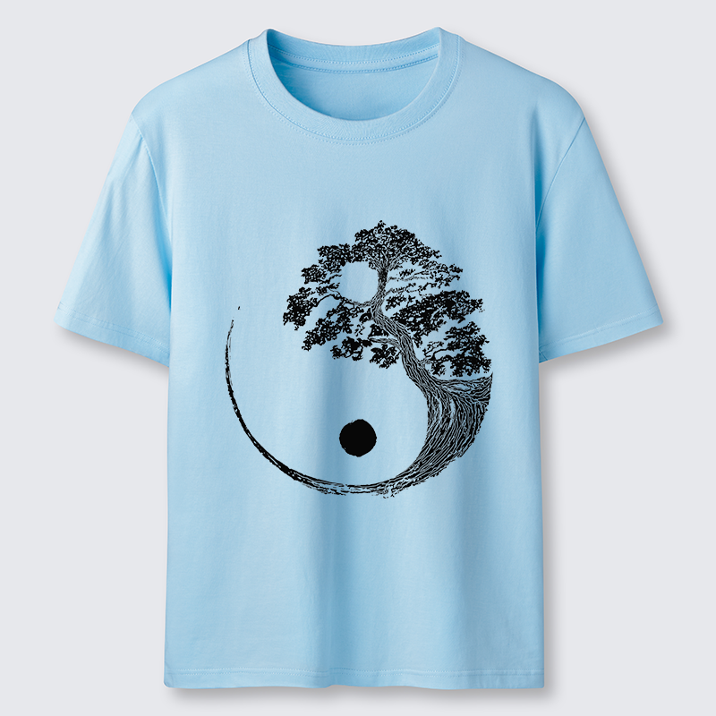 Tokyo-Tiger Yin-Yang Tai Chi Tree Classic T-Shirt
