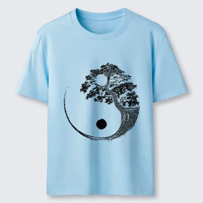 Tokyo-Tiger Yin-Yang Tai Chi Tree Classic T-Shirt