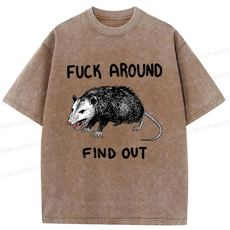 Tokyo-Tiger Vicious Possum Washed T-Shirt
