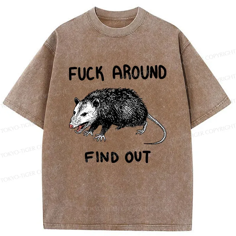 Tokyo-Tiger Vicious Possum Washed T-Shirt