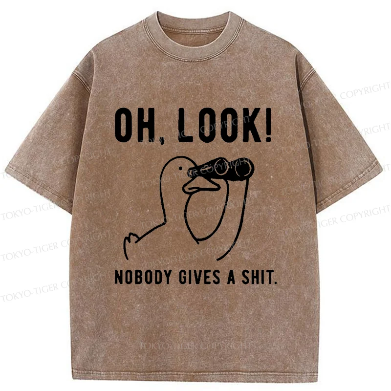 Tokyo-Tiger No One Cares About The Duck Washed T-Shirt