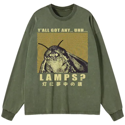 Tokyo-Tiger Moth Obsessed With The Light Washed Long Sleeve T-Shirt