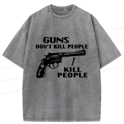 Tokyo-Tiger Weapons Are Not Original Sin Washed T-Shirt