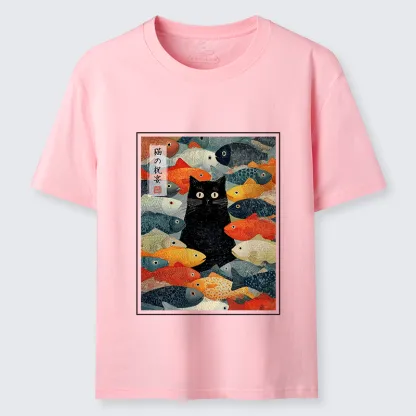 Tokyo-Tiger The Cat's Feast of Fish Classic T-Shirt