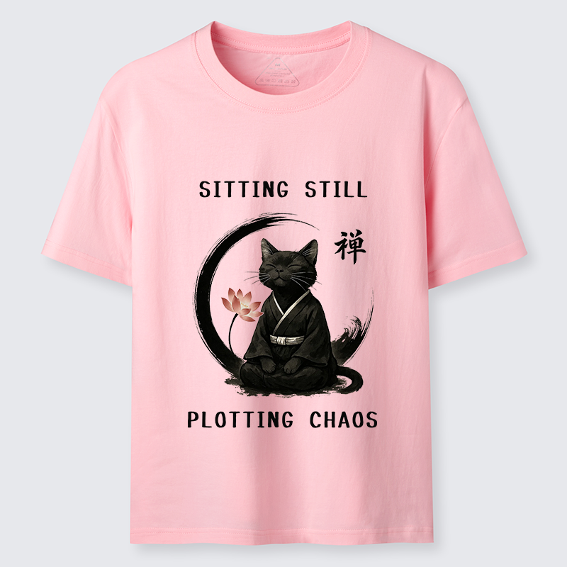 Tokyo-Tiger Sitting still  plotting chaos Calming Zen Cat Funny Classic T-Shirt