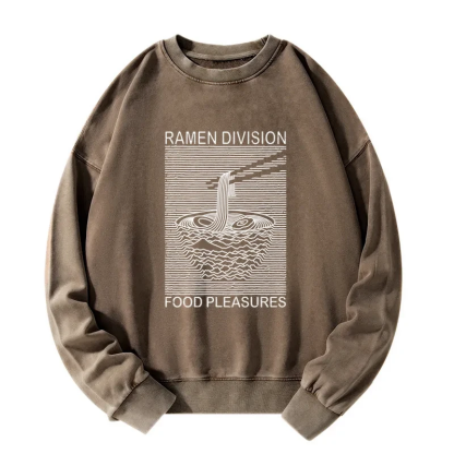 Tokyo-Tiger Ramen Division Food Pleasures Washed Sweatshirt