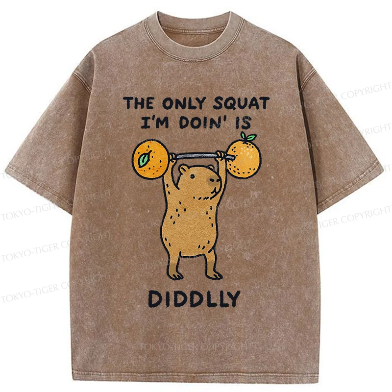 Tokyo-Tiger Diddly Capybara Washed T-Shirt