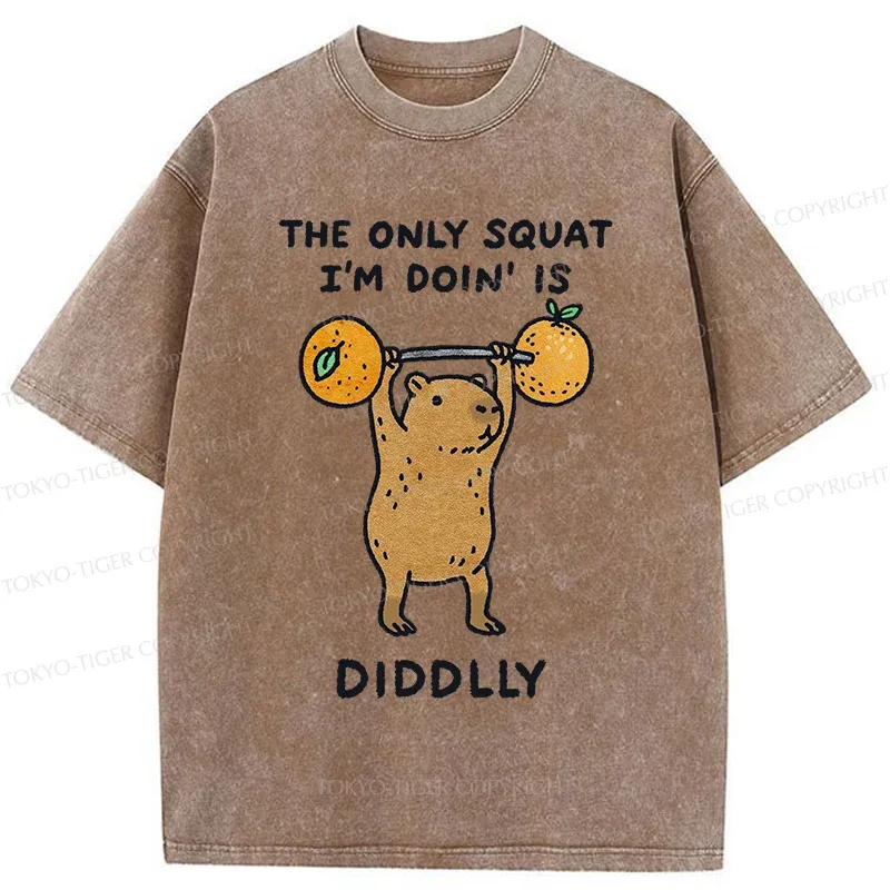 Tokyo-Tiger Diddly Capybara Washed T-Shirt