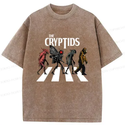 Tokyo-Tiger Monsters Crossing The Road Washed T-Shirt