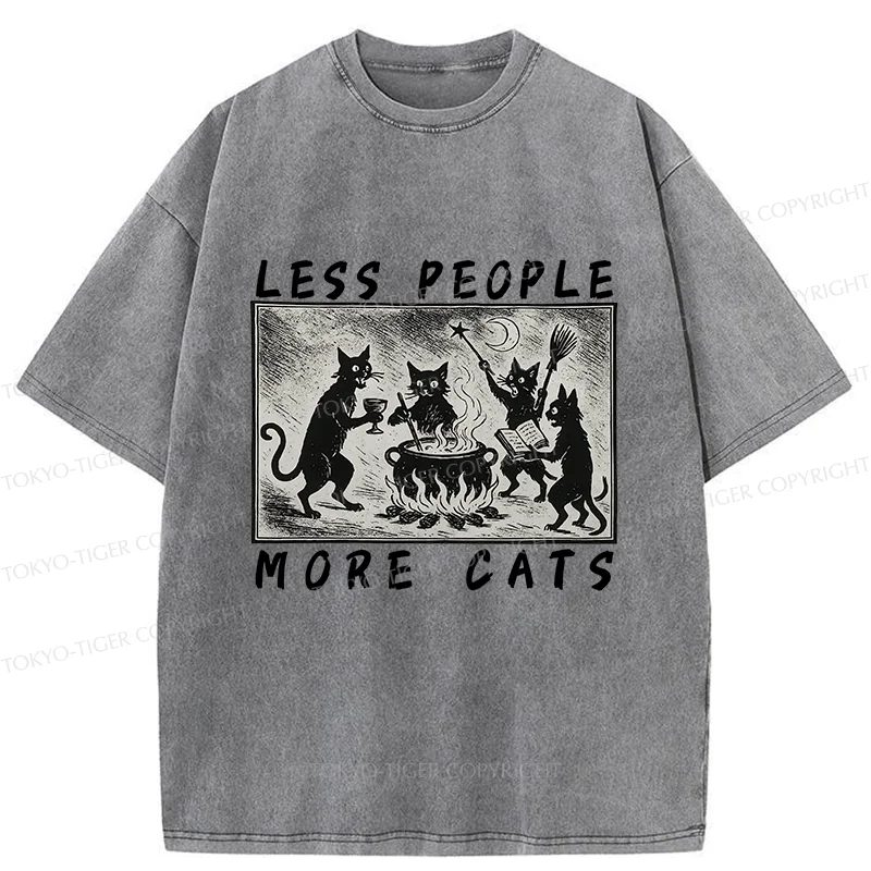 Tokyo-Tiger Cat Sacrifice Ceremony Washed T-Shirt